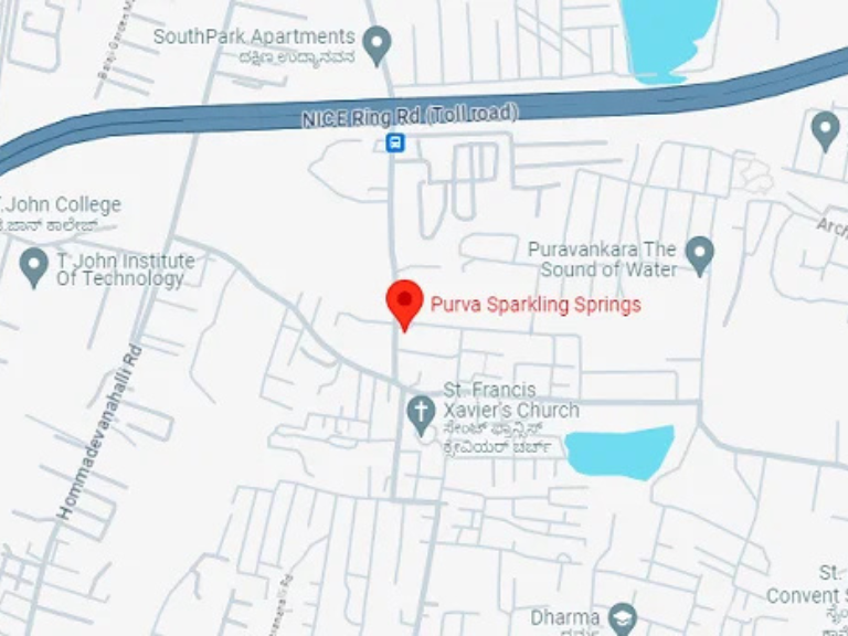 purva sparkling springslocation-map